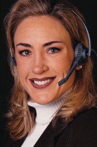 Woman with headset - MP900178848